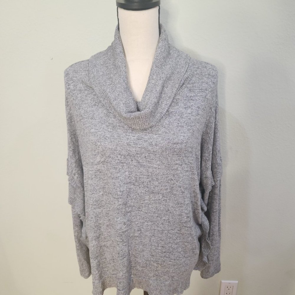 NWOT Postmark by Anthropologie Gray Lassen Cowl Neck Sweater - Picture 4 of 9